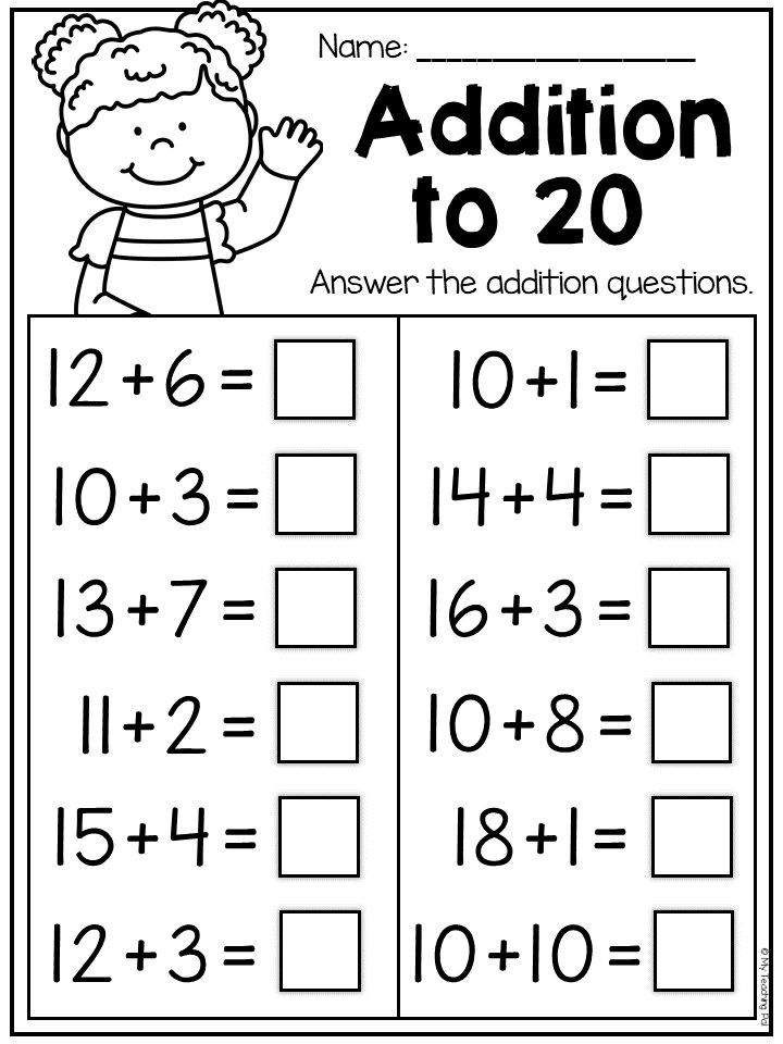 20 Addition With Carrying Worksheets Grade 1