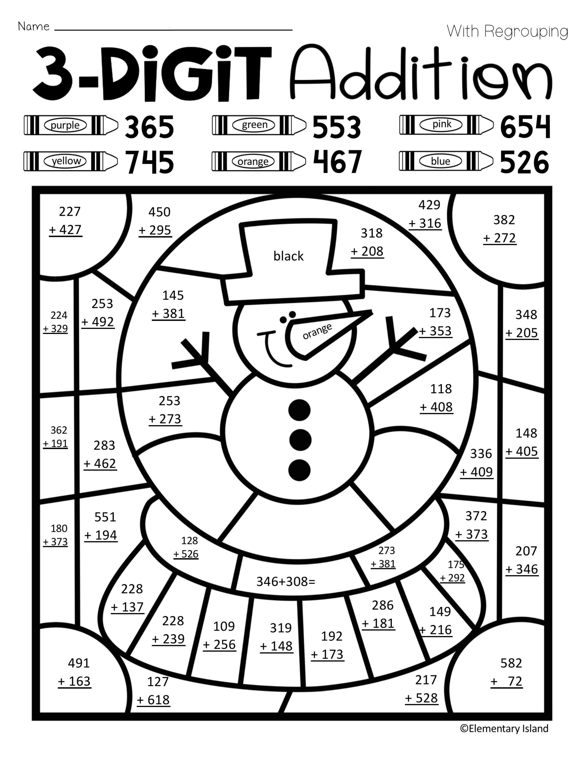 20 Addition Worksheets 2Nd Coloring