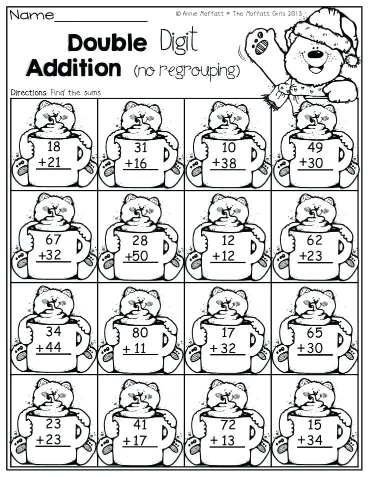 20 Addition Worksheets 2Nd Coloring
