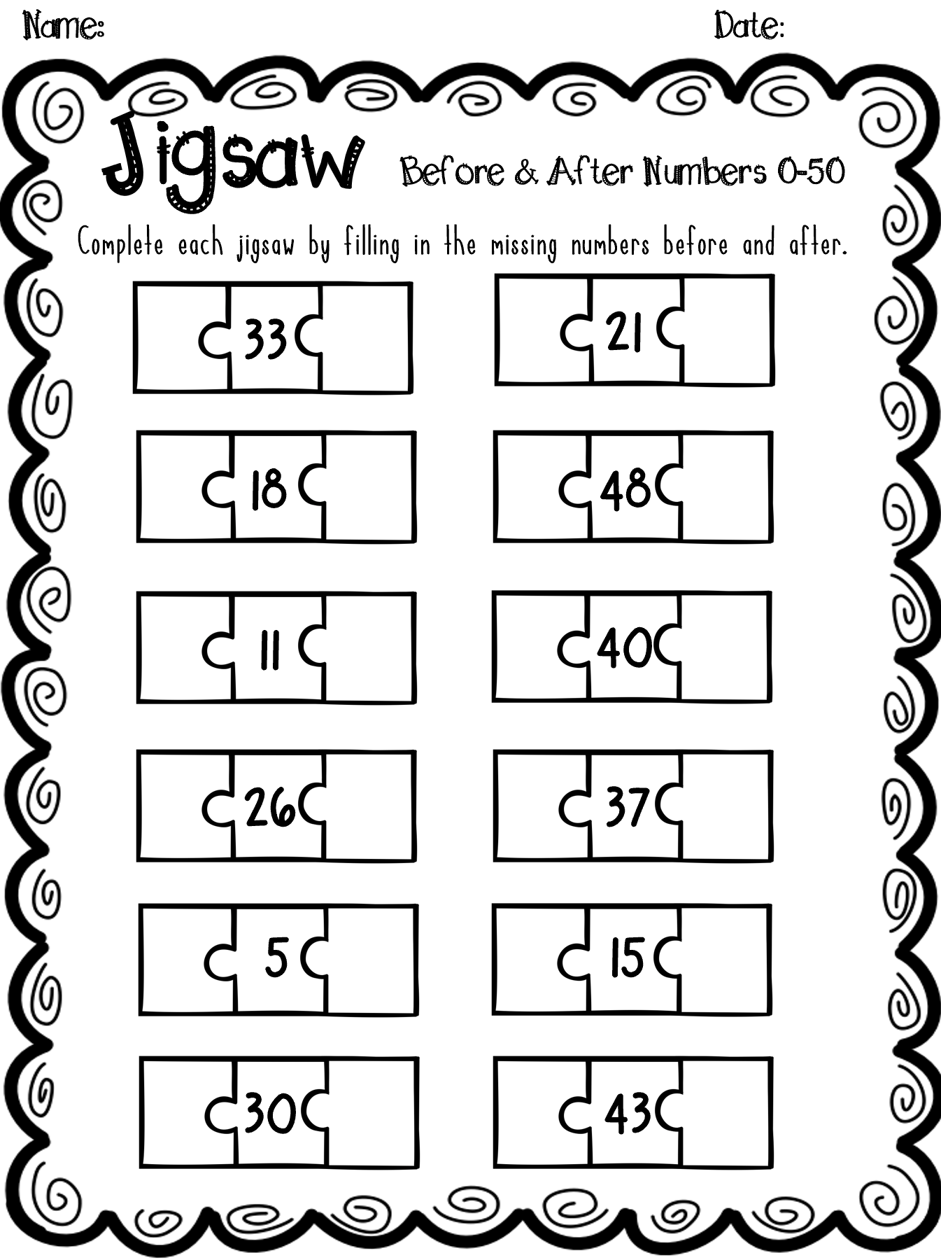 20 Before And After Worksheets Kindergarten Math