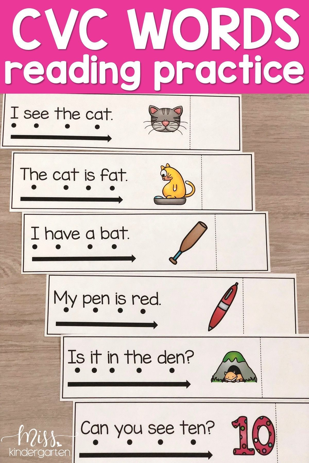 20 Cvc Worksheets Kindergarten Simple Sentences