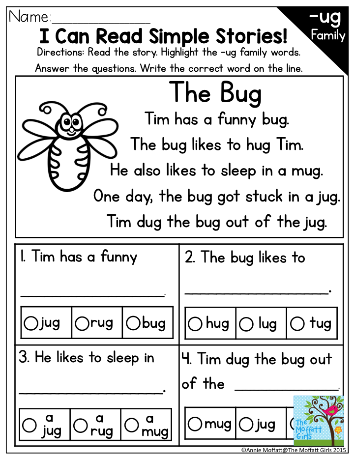 20 Cvc Worksheets Kindergarten Simple Sentences