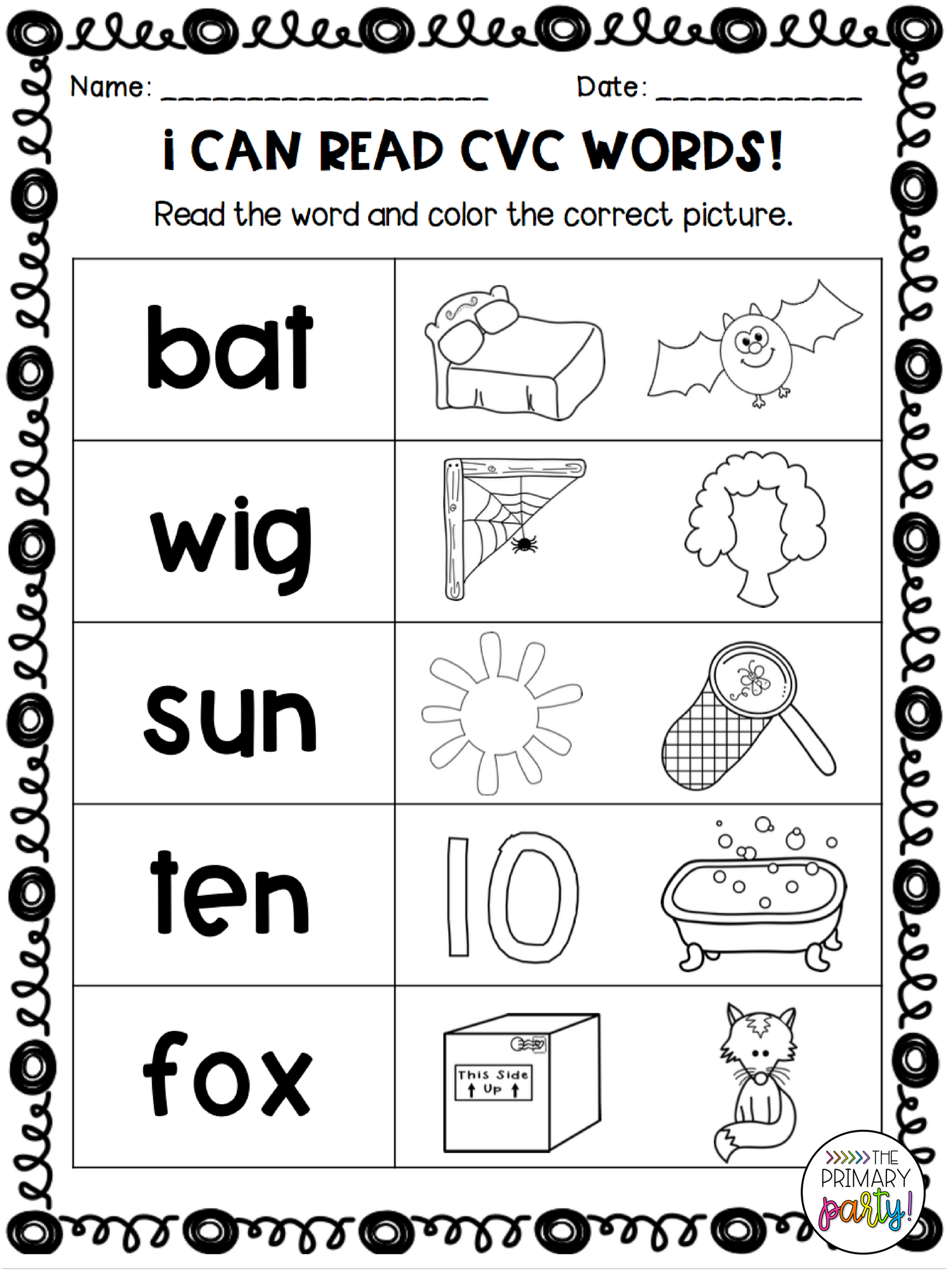 20 Cvc Worksheets Kindergarten Simple Sentences