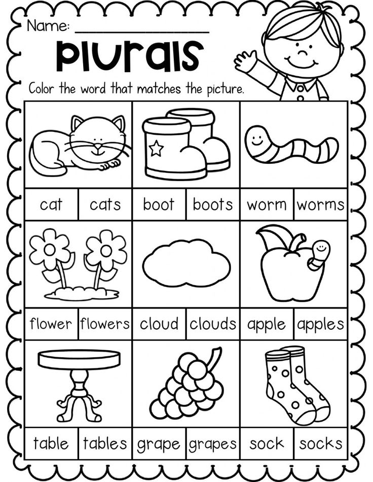 20 English Singular Plural Worksheets For Grade 1