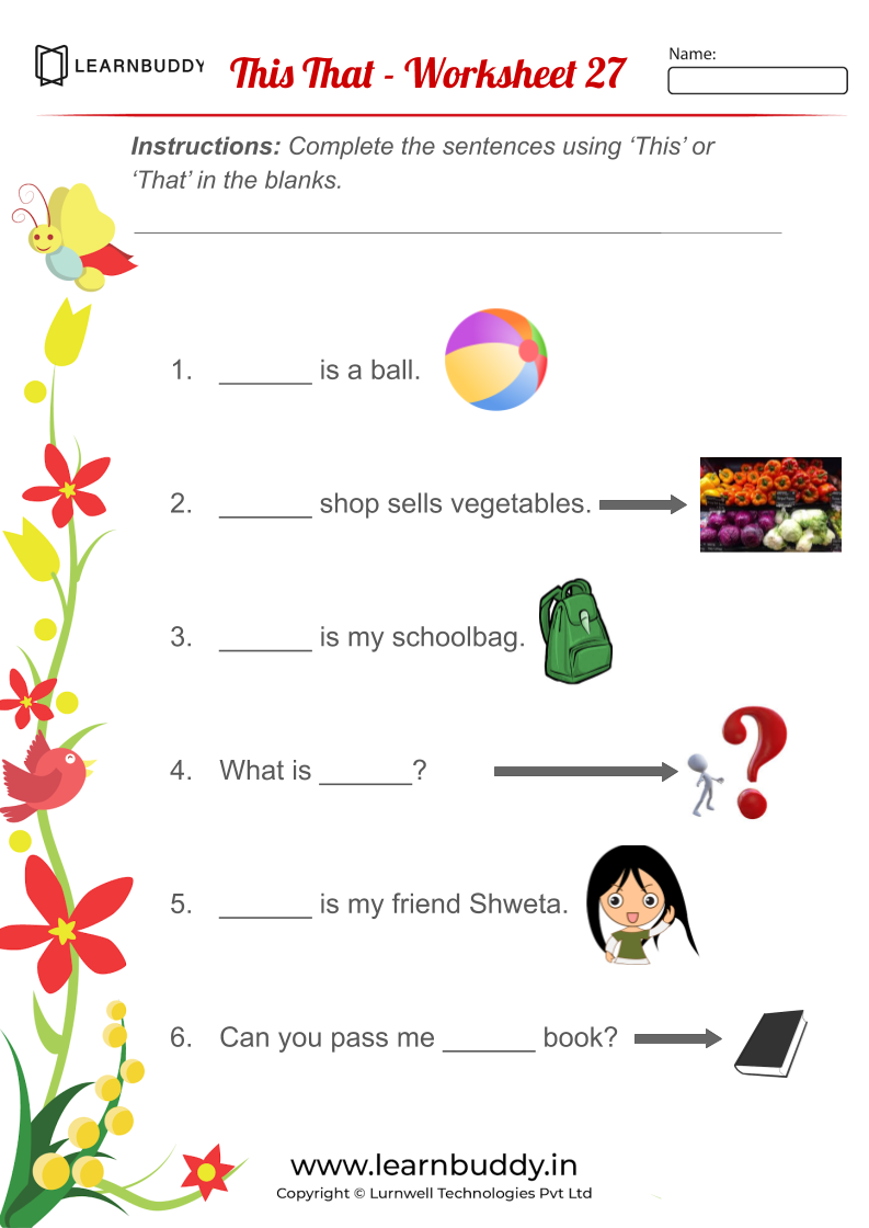 20 English Worksheets For Grade 1 For Kids