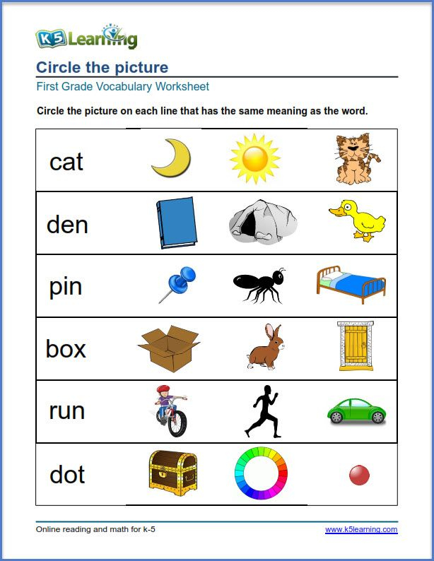 20 English Worksheets For Grade 1 For Kids