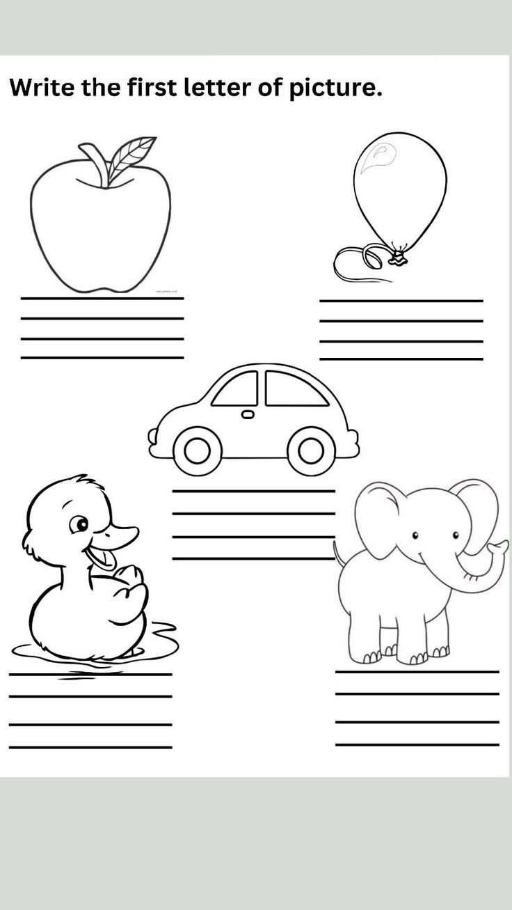 20 English Worksheets For Kindergarten Craft