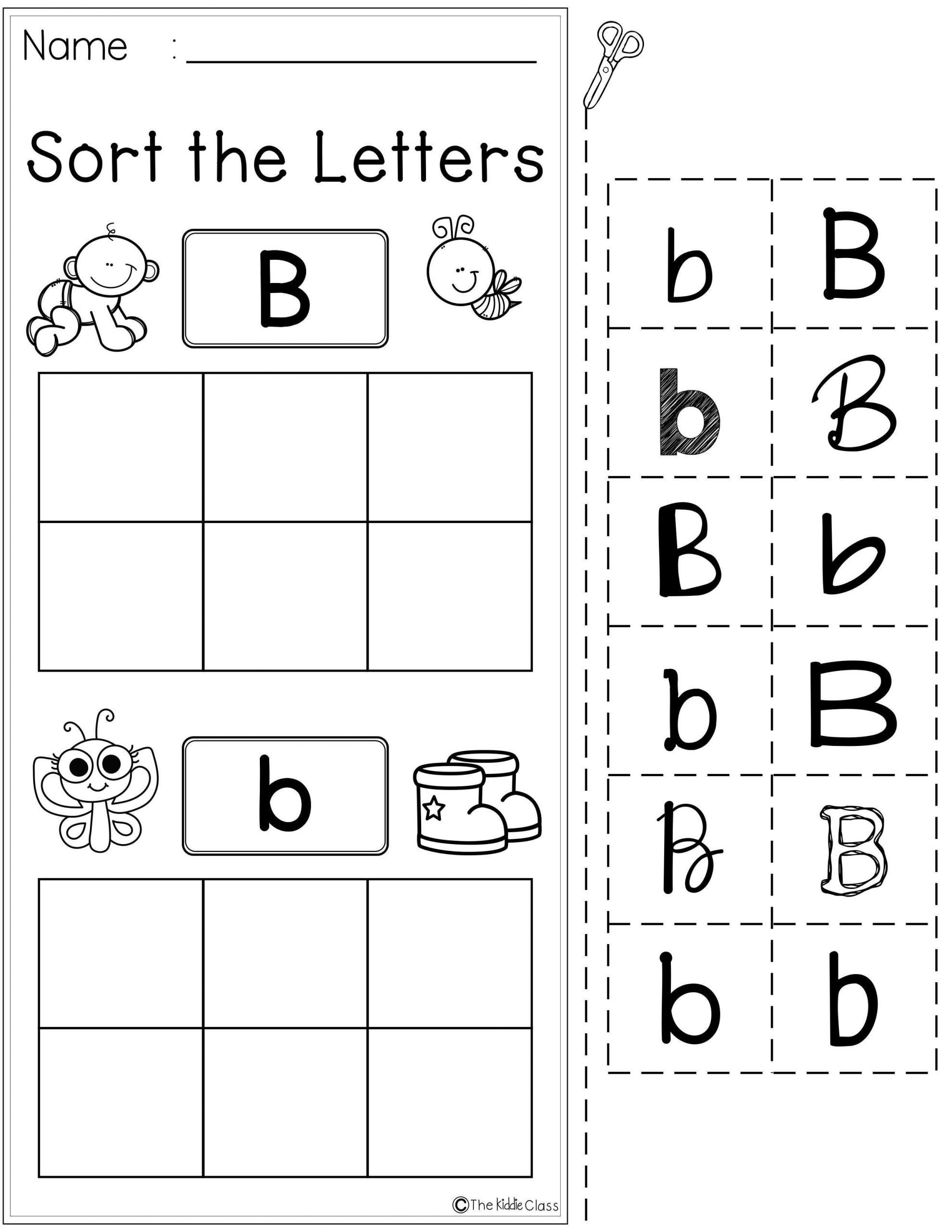 20 Kindergarten Letter B Worksheets