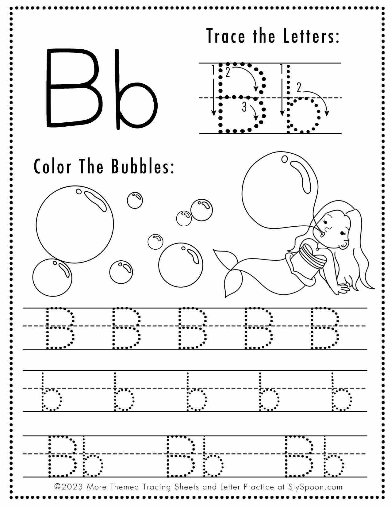 20 Kindergarten Letter B Worksheets