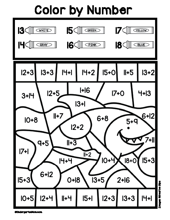20 Kindergarten Math Worksheets Coloring
