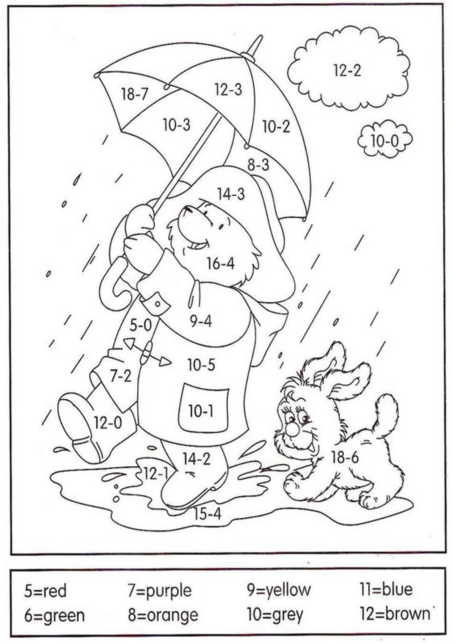 20 Kindergarten Math Worksheets Coloring