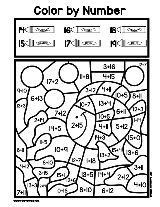 20 Kindergarten Math Worksheets Coloring