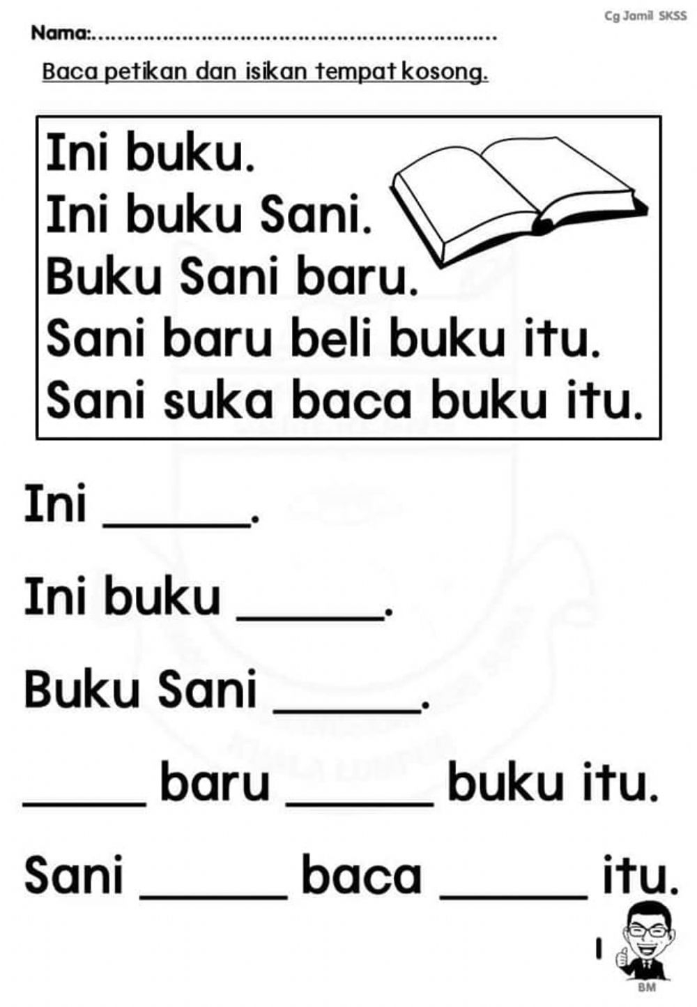 20 Kindergarten Worksheets Bahasa Indonesia