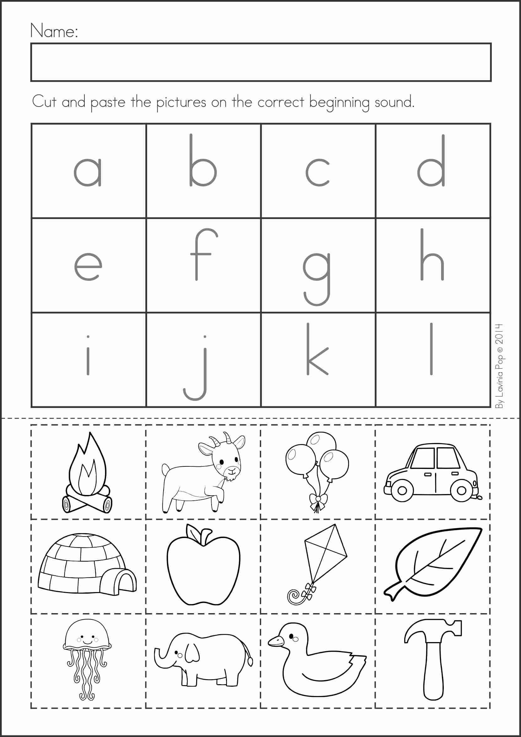 20 Kindergarten Worksheets Letter Sounds