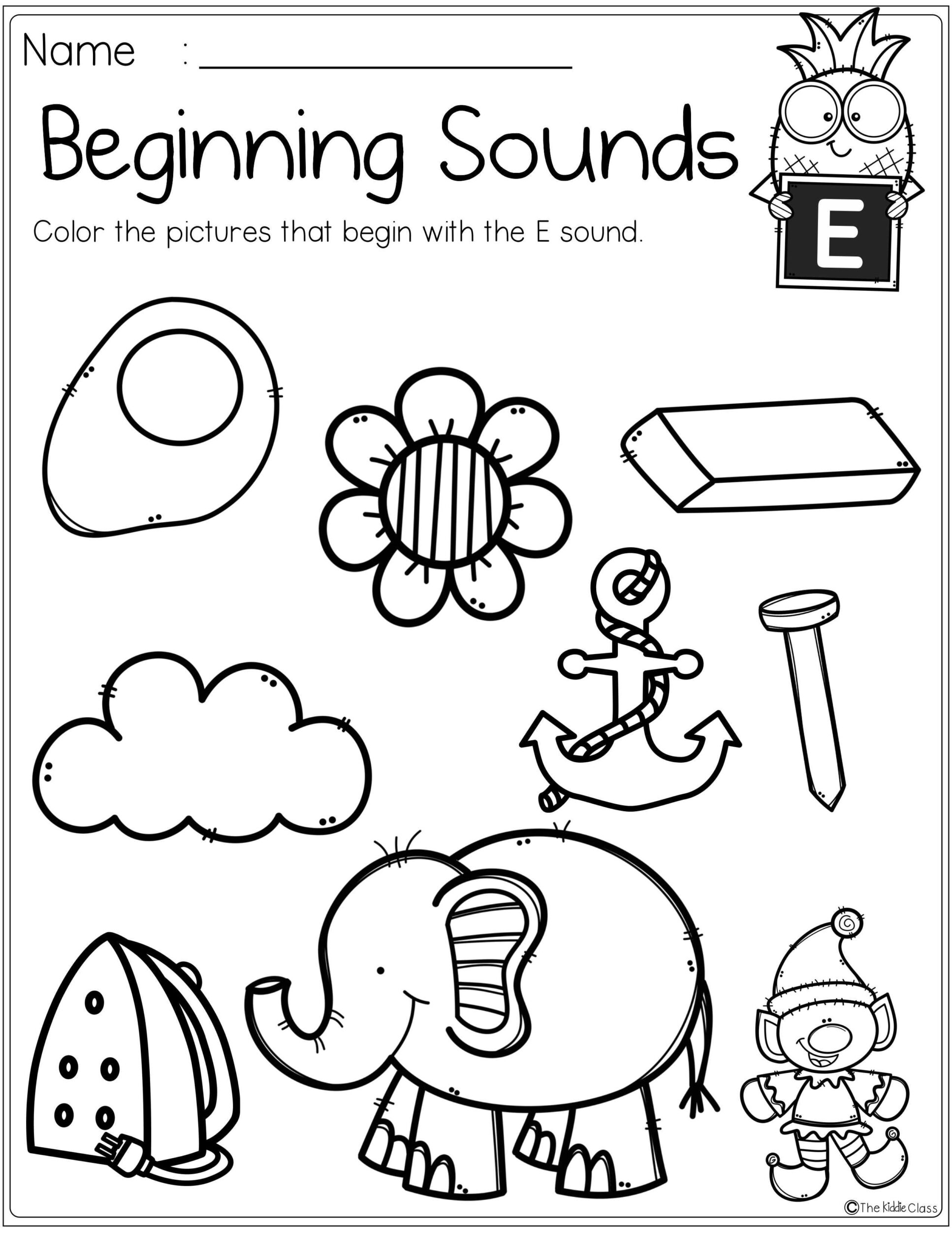 20 Kindergarten Worksheets Letter Sounds