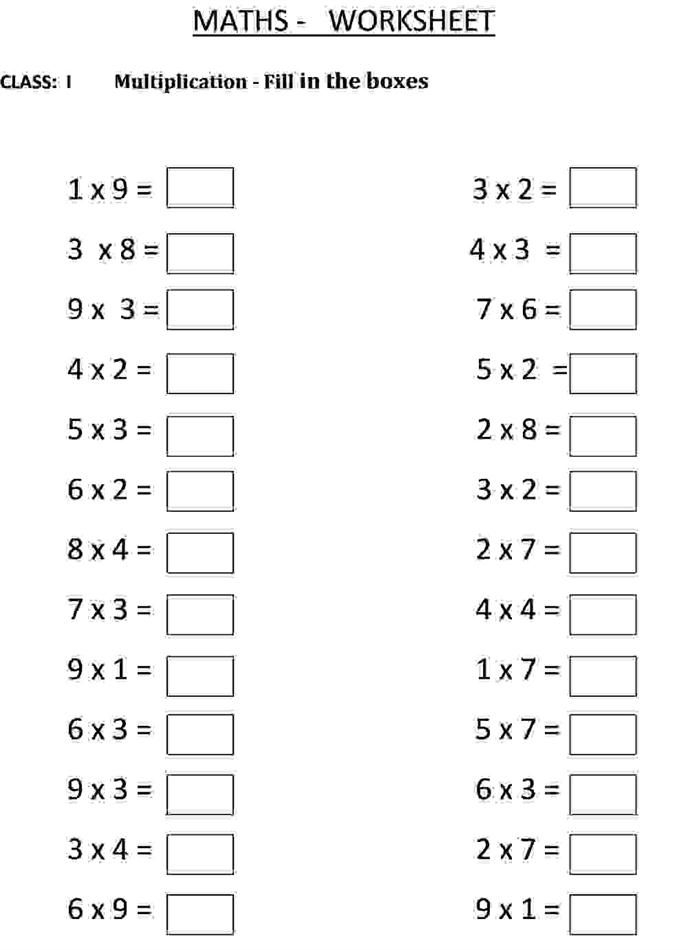 20 Math Multiplication Worksheets For Grade 2