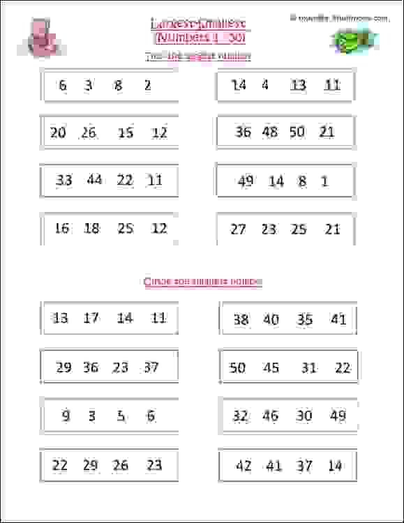 20 Math Worksheets Descending Order