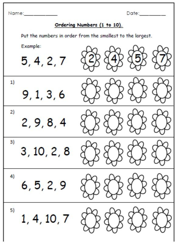 20 Math Worksheets Descending Order