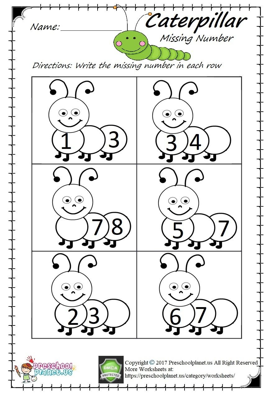 20 Preschool Math Worksheets Before And After