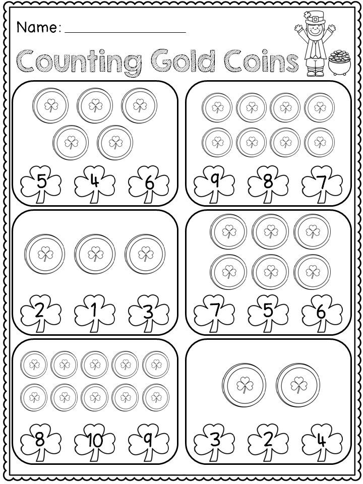 20 St Patricks Day Math Worksheets Preschool
