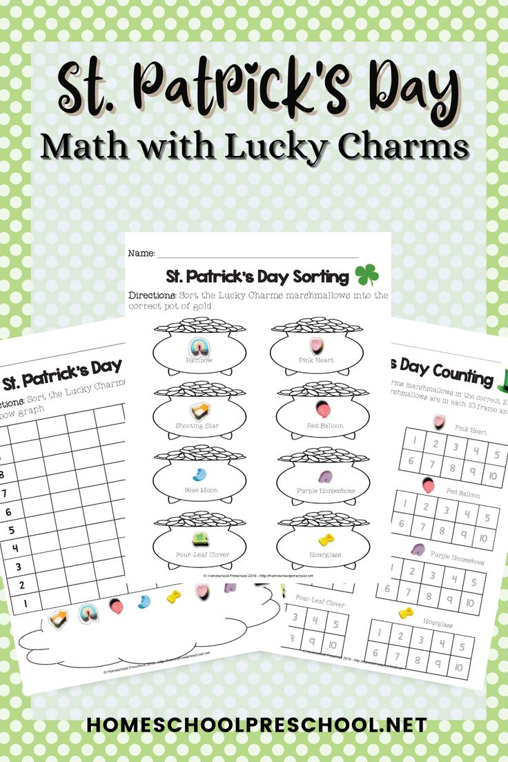 20 St Patricks Day Math Worksheets Preschool