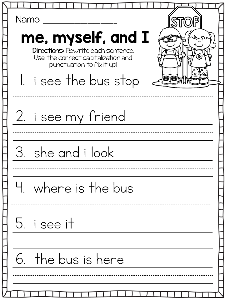 30 1St Grade Writing Practice Worksheets
