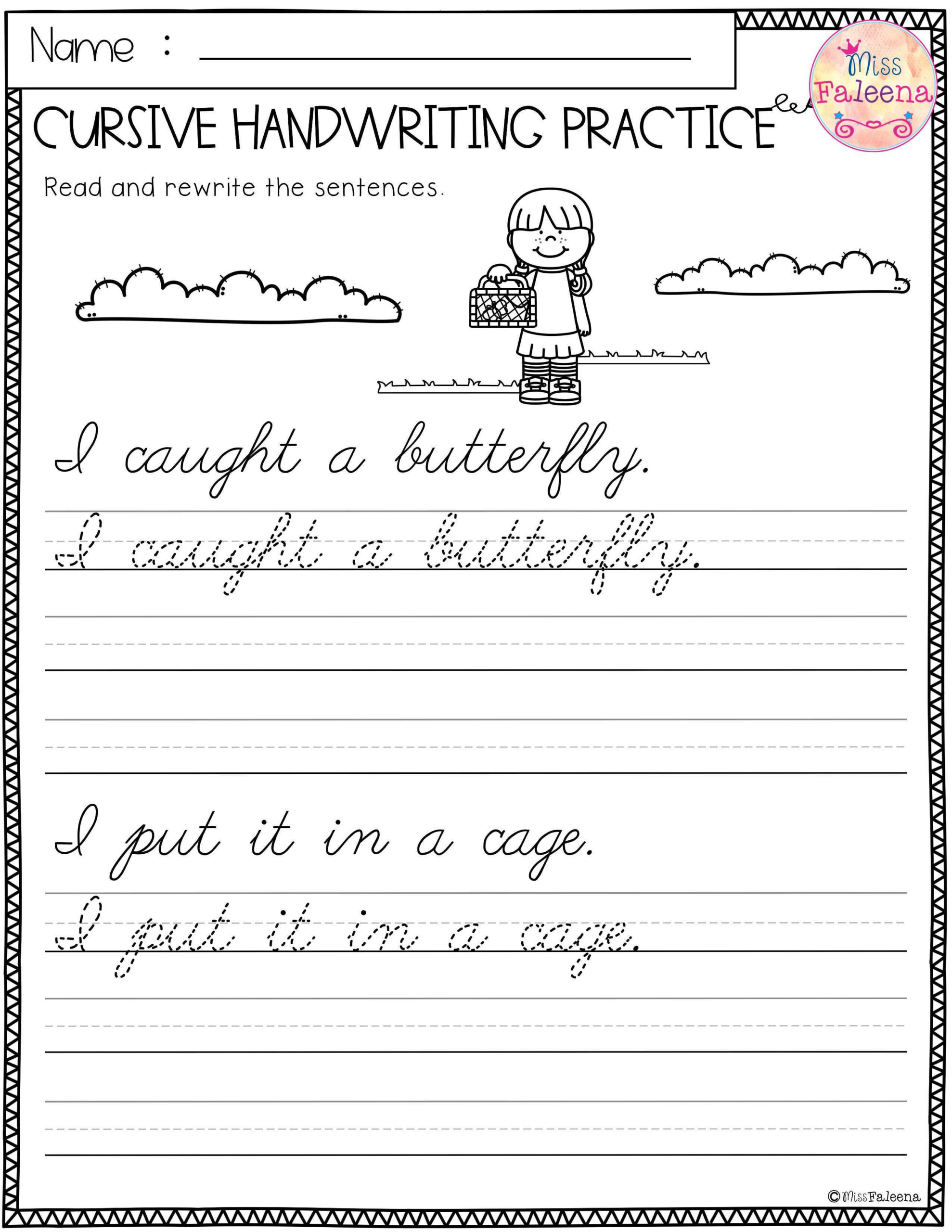 30 1St Grade Writing Practice Worksheets