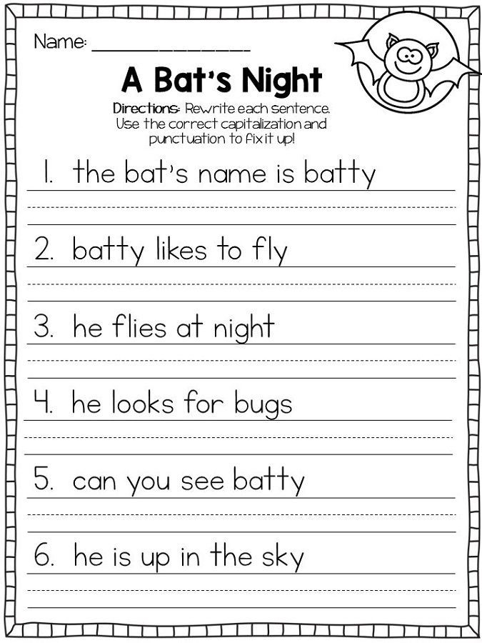 30 1St Grade Writing Practice Worksheets
