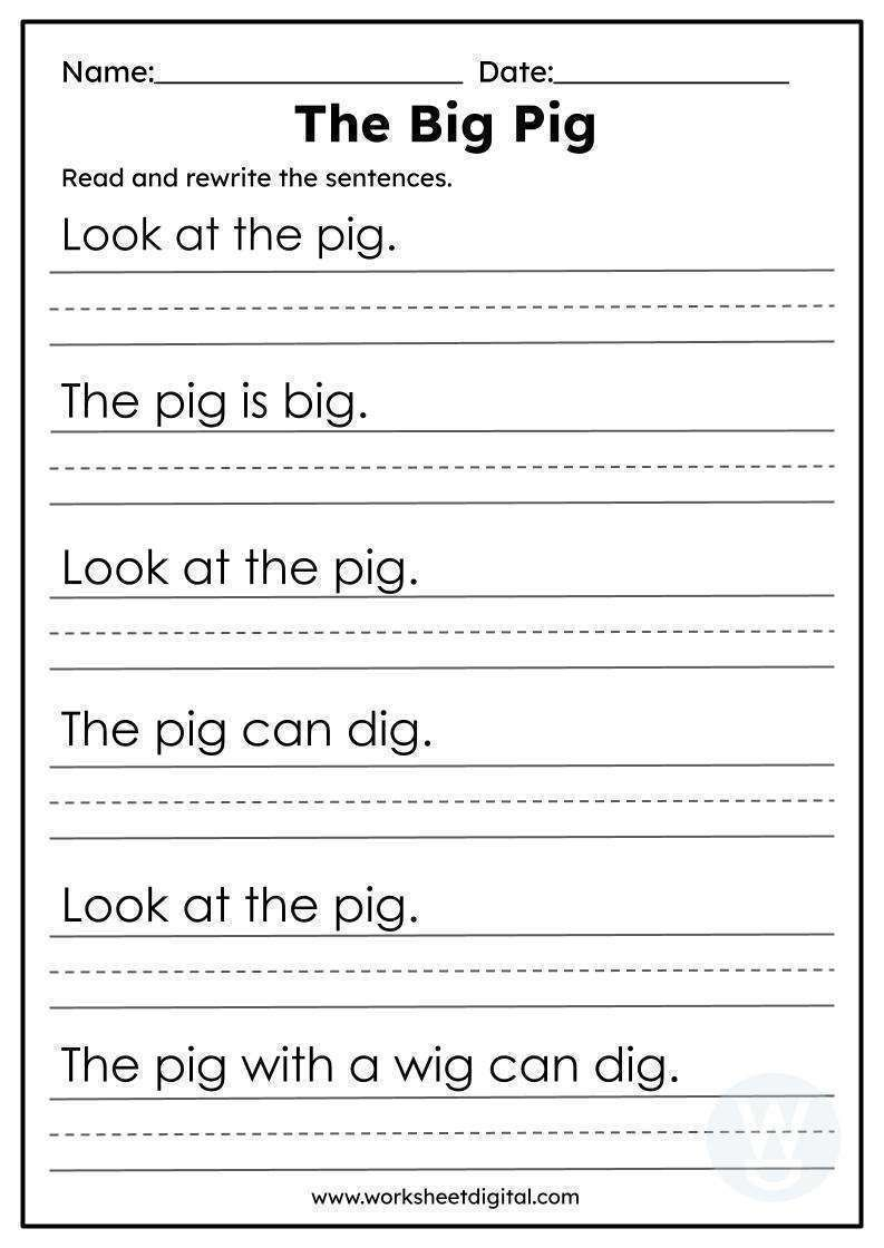 30 1St Grade Writing Practice Worksheets