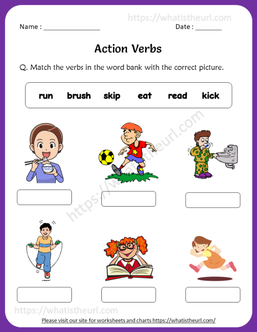 30 2Nd Grade English Worksheets Verbs