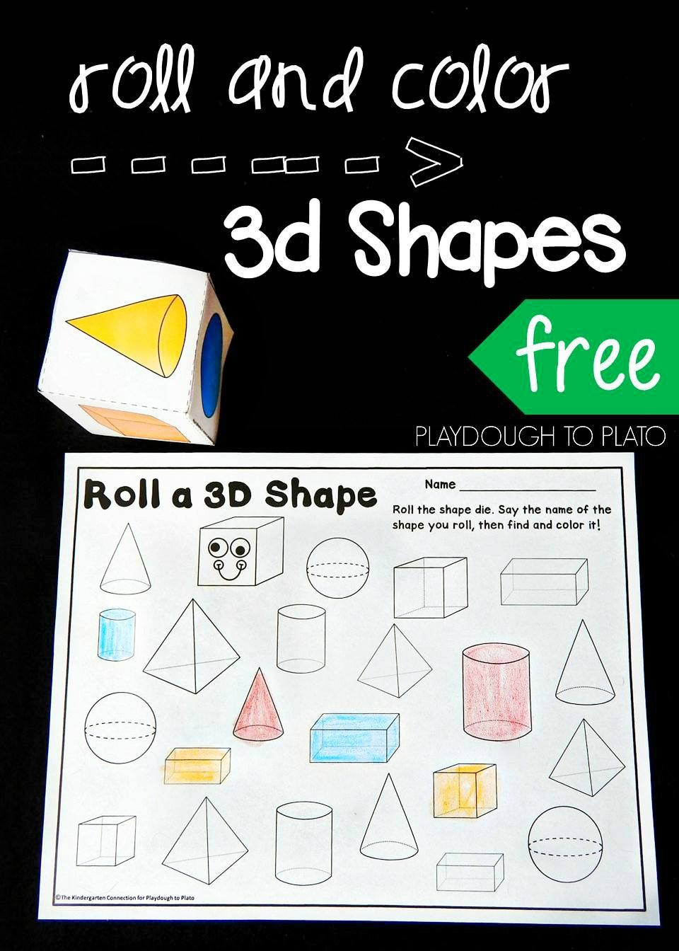 30 3D Shapes Kindergarten Activities Worksheets