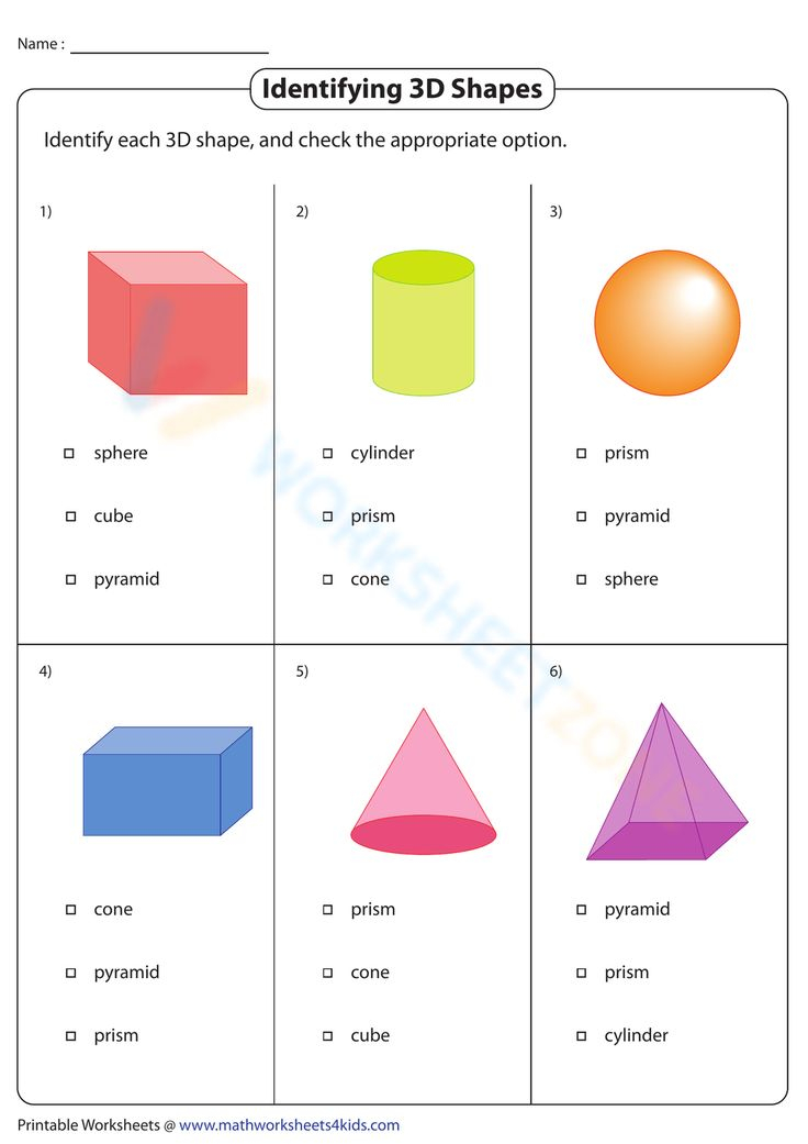 30 3D Shapes Worksheets 2Nd Grade
