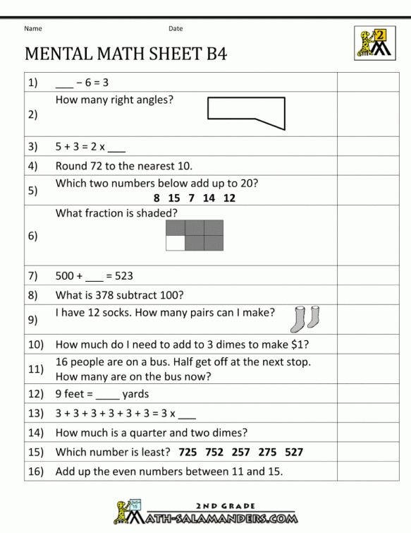 30 4Th Grade Math Worksheets Cbse