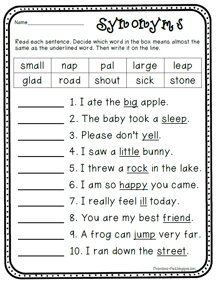 30 Activity Worksheets For 2Nd Grade