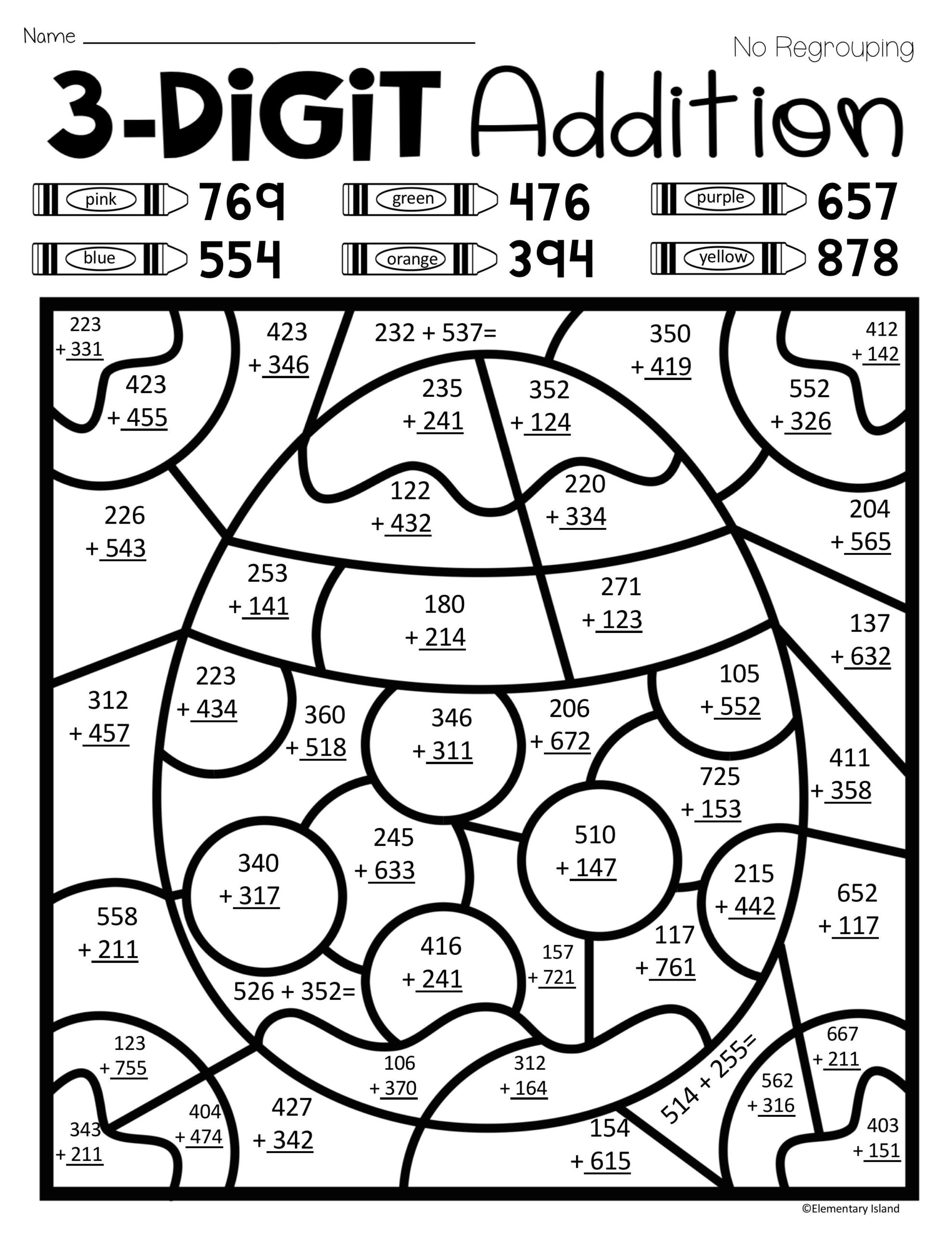 30 Addition Worksheets 2Nd Coloring
