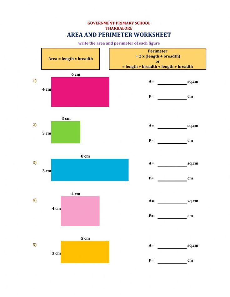 30 Area Perimeter Worksheets Class 5