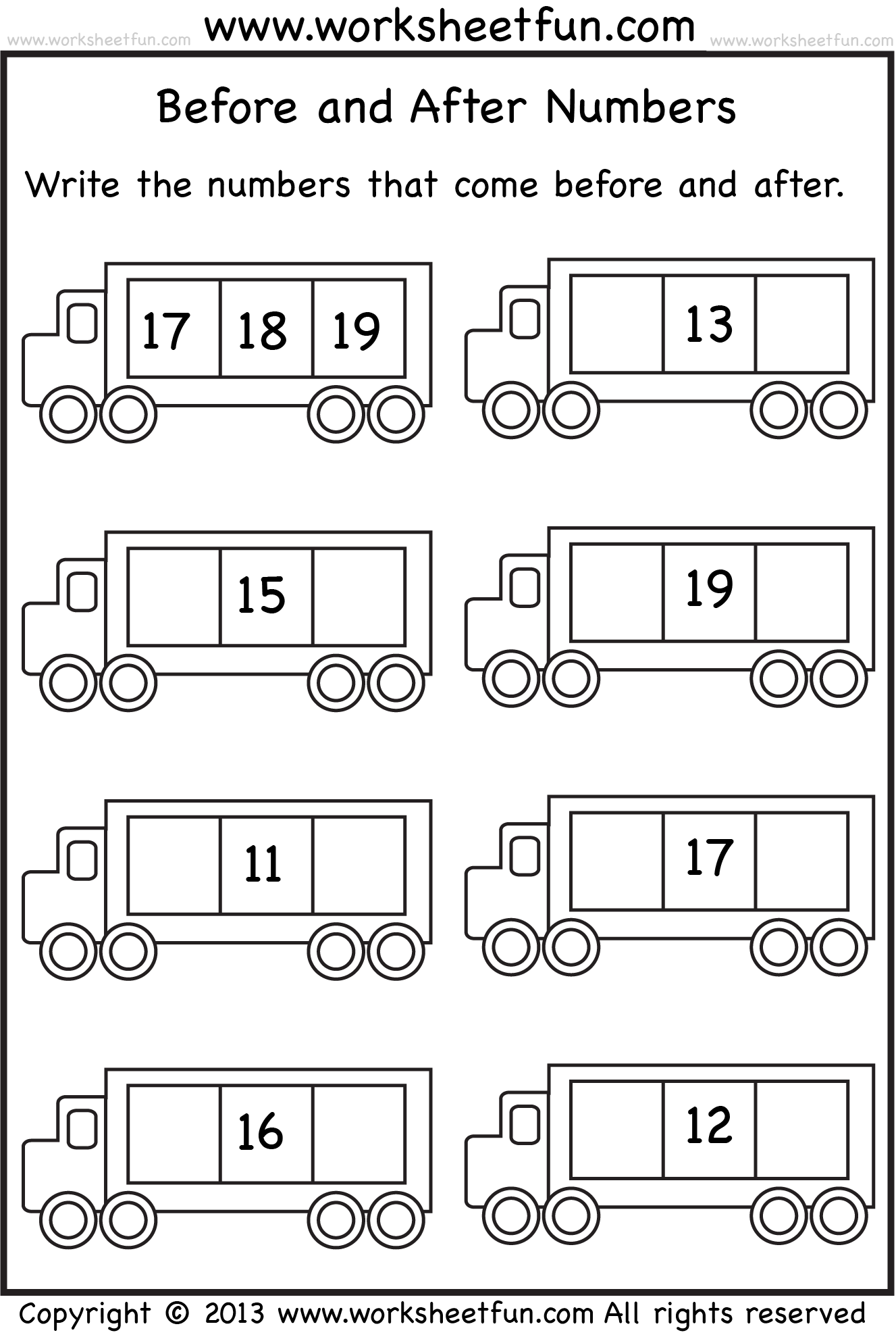 30 Before And After Worksheets Kindergarten Math