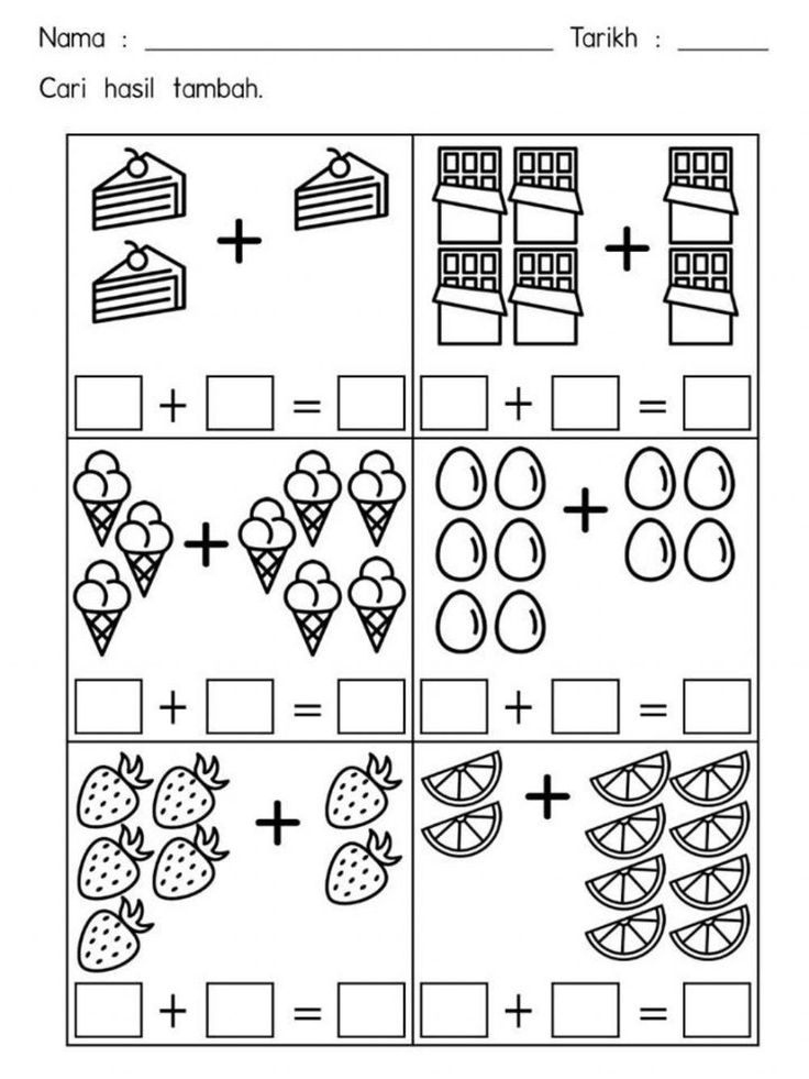 30 Counting Worksheets Preschool Addition