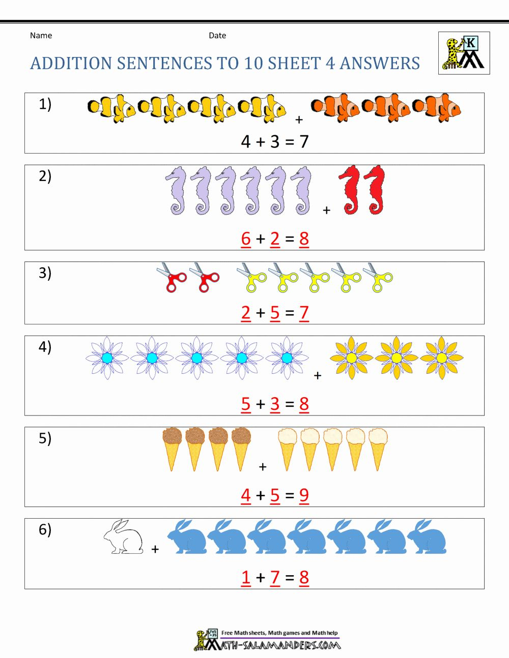 30 Counting Worksheets Preschool Addition