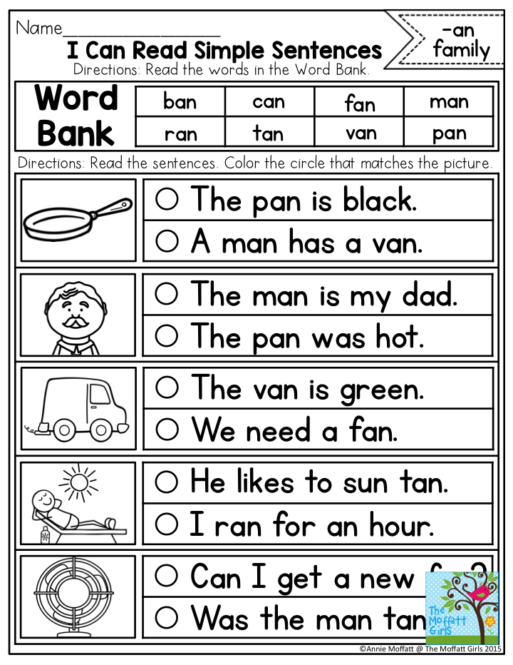 30 Cvc Worksheets Kindergarten Simple Sentences