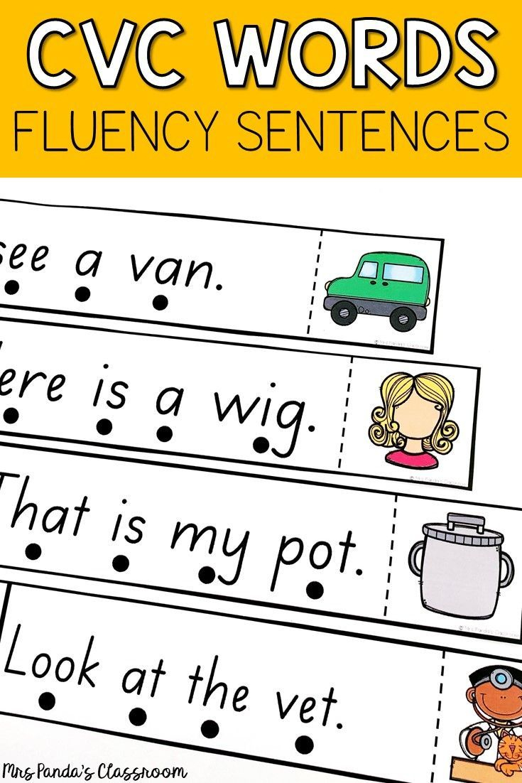 30 Cvc Worksheets Kindergarten Simple Sentences