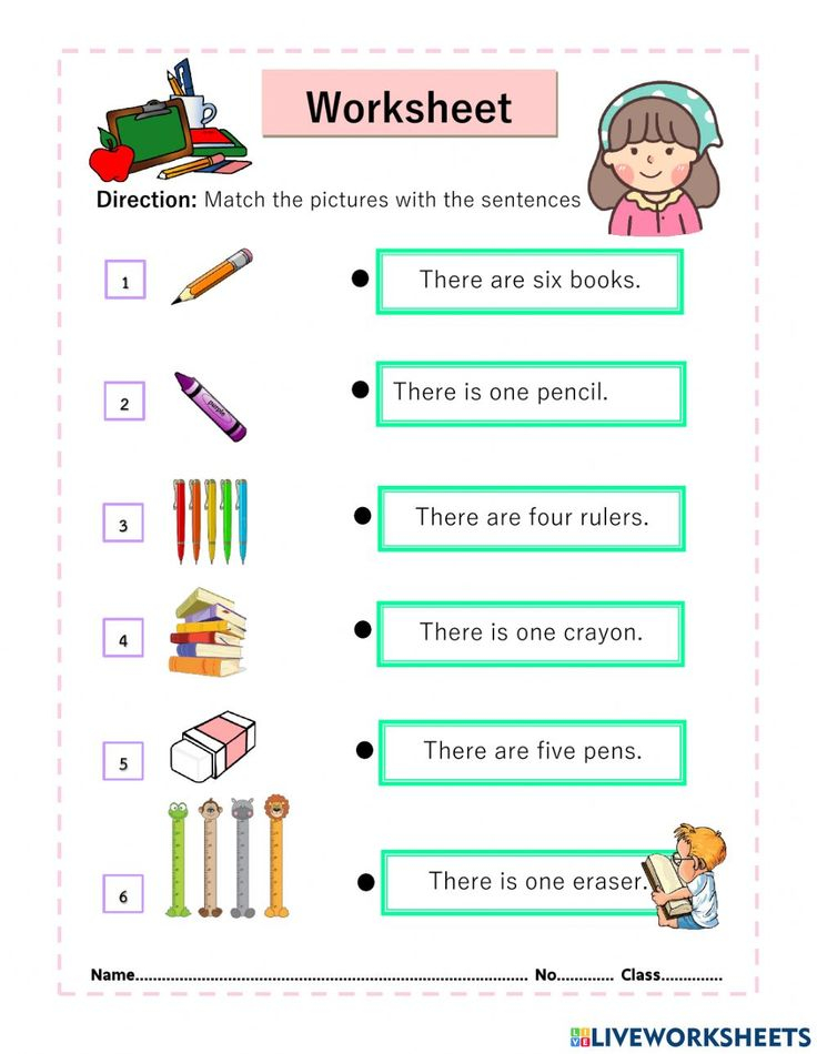 30 English Worksheets For Grade 1 For Kids