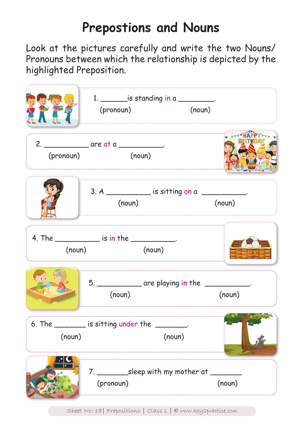 30 English Worksheets For Grade 1 For Kids