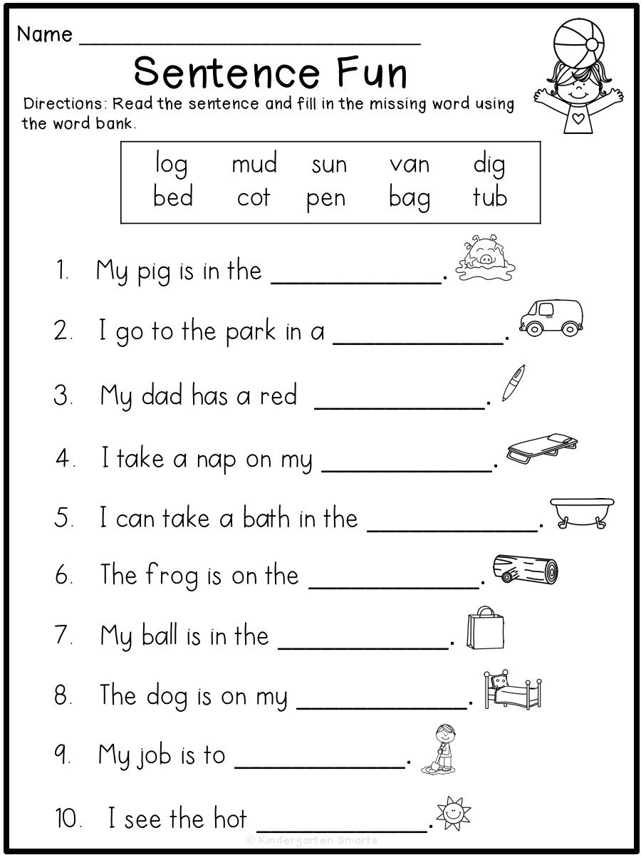 30 English Worksheets For Grade 1 For Kids