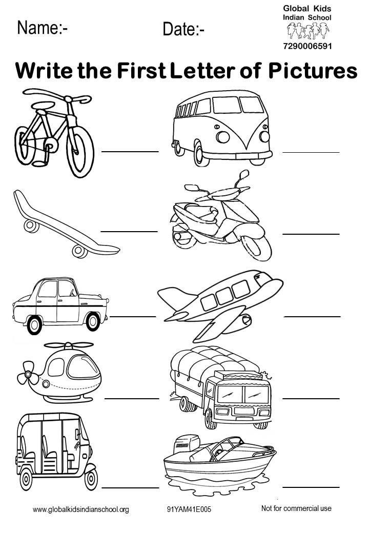 30 English Worksheets For Kindergarten Craft