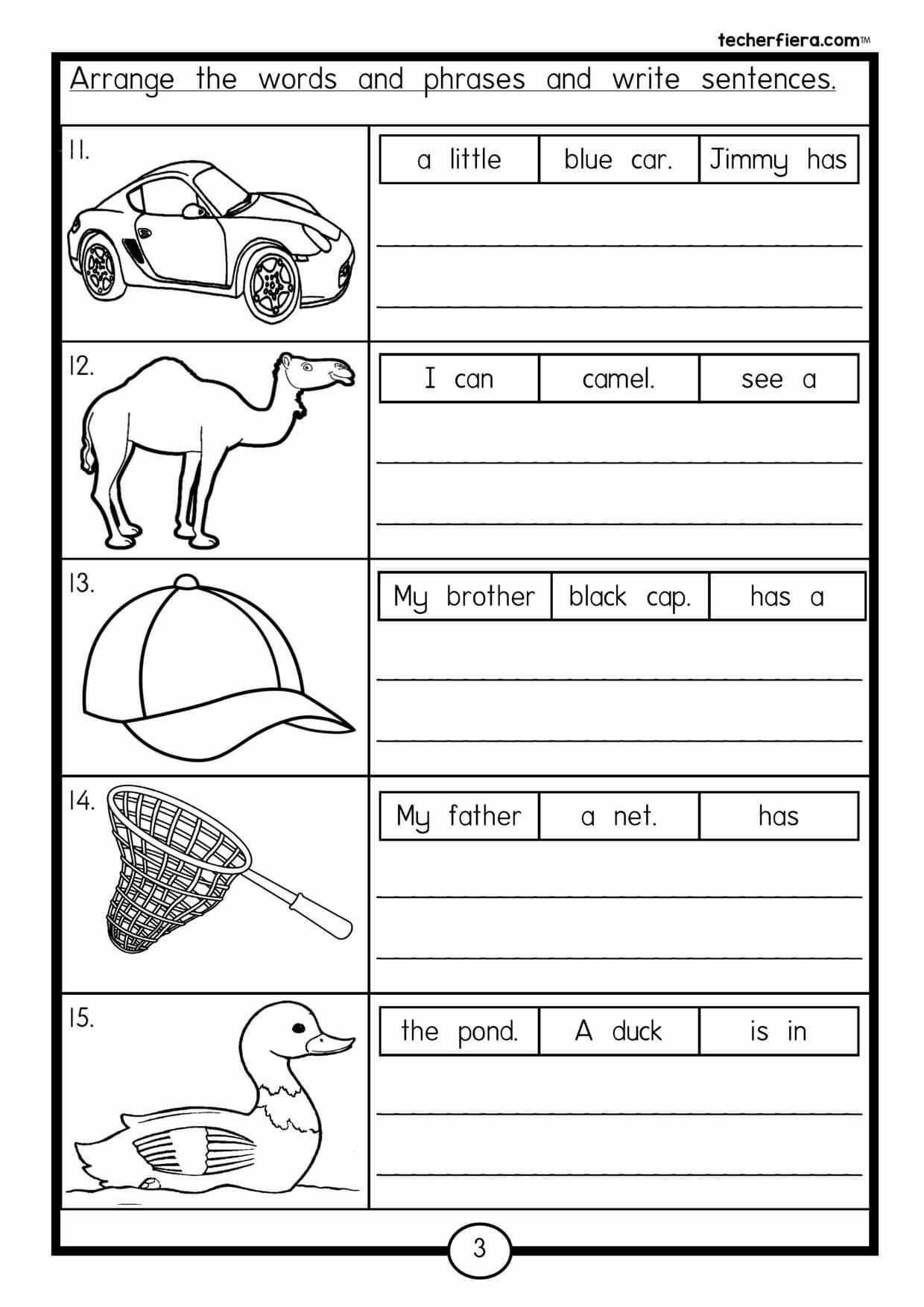 30 English Worksheets For Kindergarten Craft
