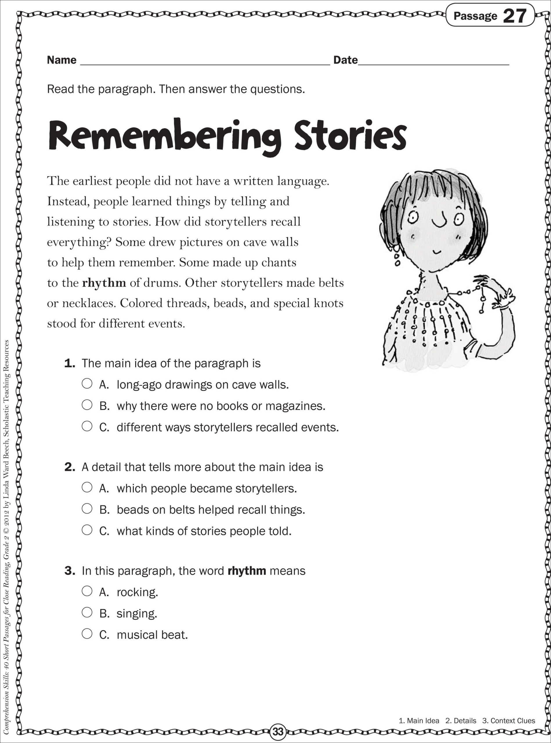 30 Free 2Nd Grade Reading Comprehension Worksheets