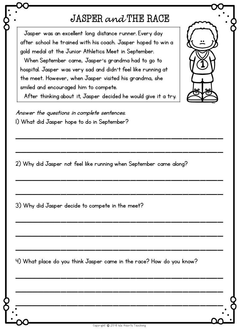 30 Free 2Nd Grade Reading Comprehension Worksheets