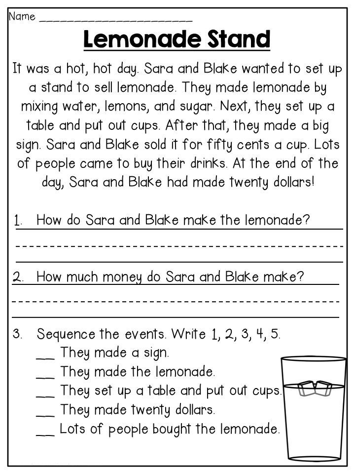 30 Free 2Nd Grade Reading Comprehension Worksheets