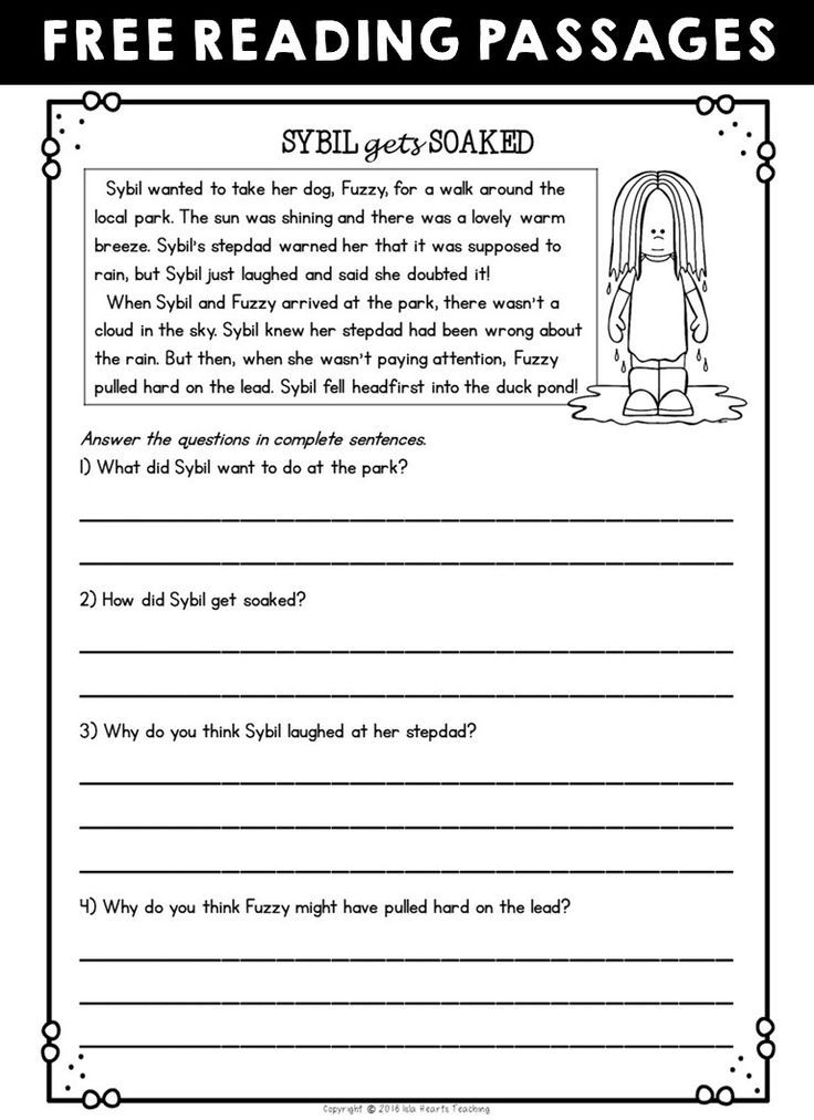 30 Free 2Nd Grade Reading Comprehension Worksheets